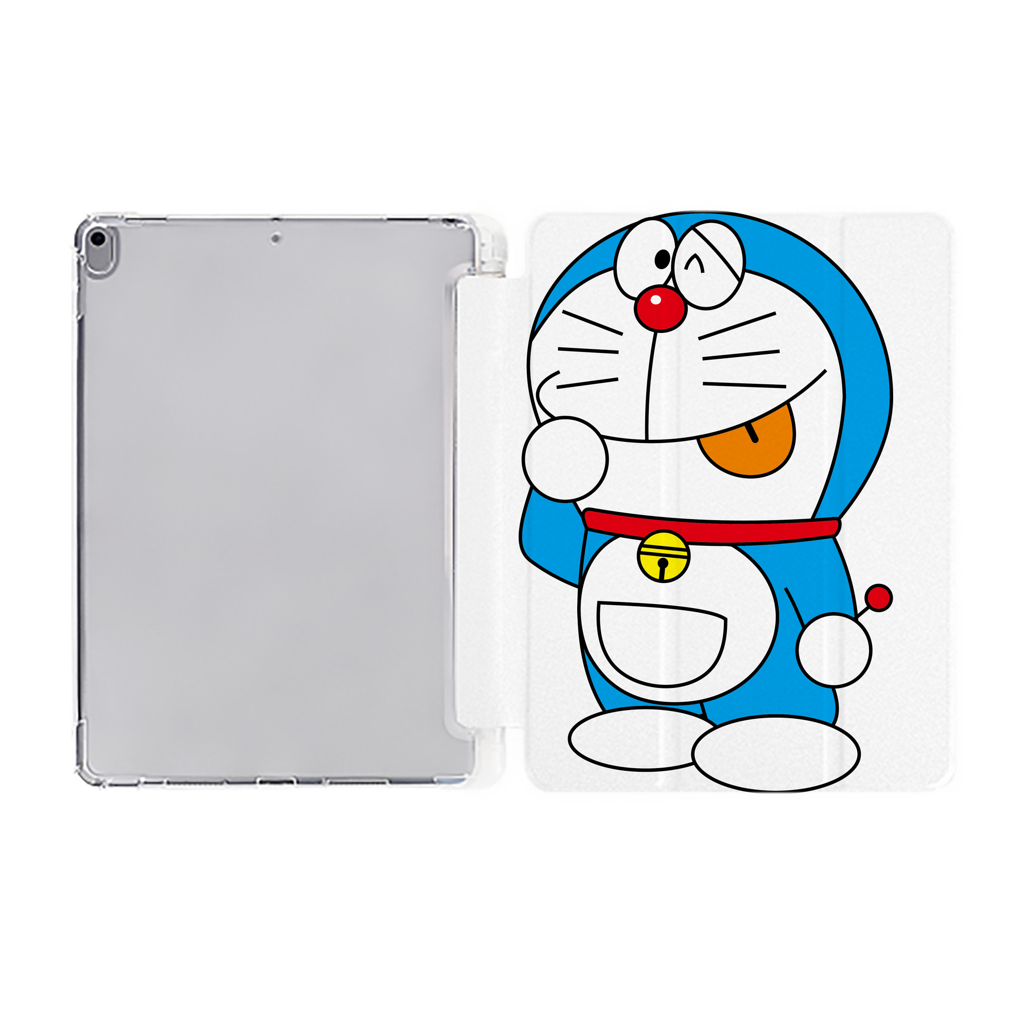 （画像用） ドラえもん Doraemon IPad ケース ペン収納付き 三つ折りスタンド PUレザー×シリコン 対応機種9.5/10.5/10.9インチ